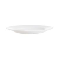 set 24 platos llanos vidrio opal blanco 155 cm