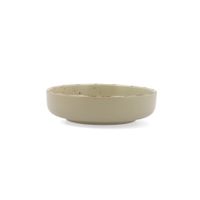 plato hondo ceramica verde decorado 20 cm