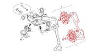 sram polea desviador trasero y caja interior ex1 8s