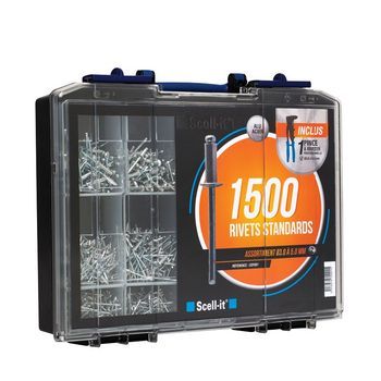 Juego De 1 Pinza + 1500 Remaches Scell-it - Cof001