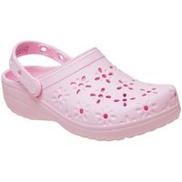 crocs zuecos sabots classic floral cut out design a decoupes florales para mujer