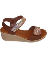 de mawen sandalia cuna mujer marron