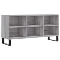 mueble de tv madera de ingenieria gris sonoma 1035x30x50 cm vidaxl