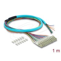 cable delock 91054 1 m 12x lc pigtail fibra optica azul