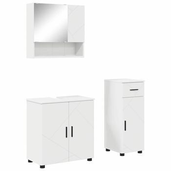 Juego De Muebles De Baño 3 Uds. 61 X 35 X 64 Cm Vidaxl