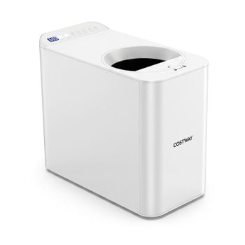 Costway Compostador Eléctrico 3L 500W con Ventana Transparente 4 Modos de Funcionamiento y Auto Limpieza Cubo Basura Orgánica para Hogar
