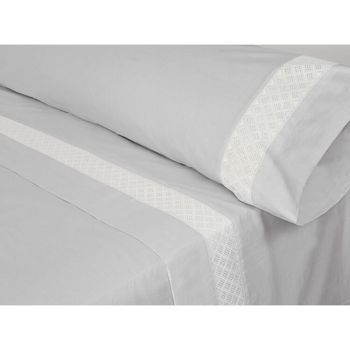 Juego De Sábanas Pierre Cardin Elisa Gris Cama De 135