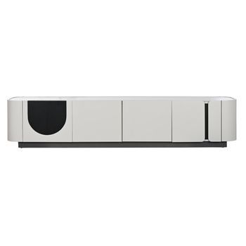 Mueble Tv Marmol Mdf 200x40x42 63,00 Beige