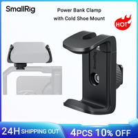 abrazadera universal para banco de energia smallrig con soporte para zapata fria compatible con bancos de energia de 55mm a 86mm de ancho para jaula 4600