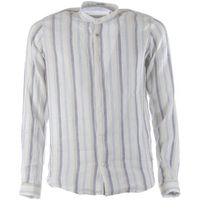 sl56 camisa manga larga berenice collo coreana lino para hombre
