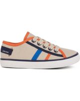 de geox zapatillas vestir lona beige-orange
