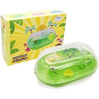 jaula hamster chalet casa para hamster con escalera bebedero rueda y casa especial 3 colores 44  31  17 cm bps-1378