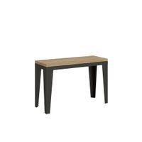 mesa tipo libro 120200x4590 cm efecto madera roble natural hierro