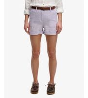 superdry para mujer w7110496a shorts mid rise linen lila 26 casual lino