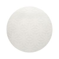 alfombra redonda decorativa de jacquard 160 cm blanco crema hood