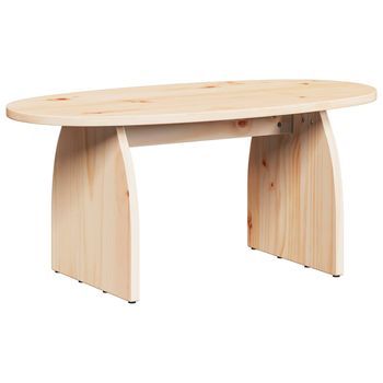 Mesa De Café - Mesa De Centro - Mesa Baja Marrón 80 X 40 X 35 Cm Madera De Pino Macizo