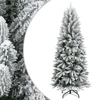 arbol de navidad  decoraciones de navidad artificial con nieve pvc y pe 240 cm cfw890463