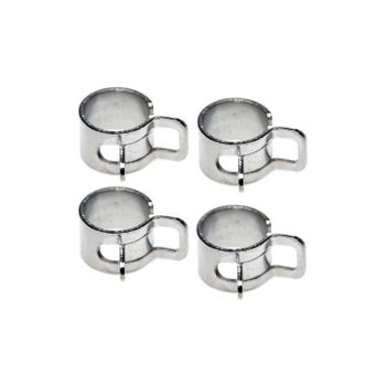 Abrazadera de manguera de combustible 8-9mm gris juego 4pc