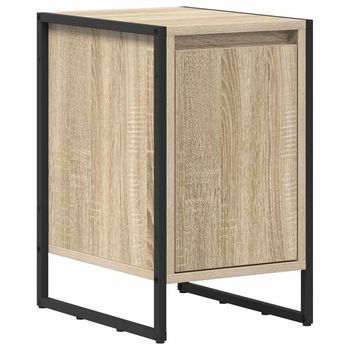 Mesa De Noche Sonoma 39,5 X 30 X 50 Cm Madera De Ingeniería Vidaxl