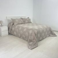 edredon conforter jacquard rosalia  funda cojin 135 cm rufino diaz marron