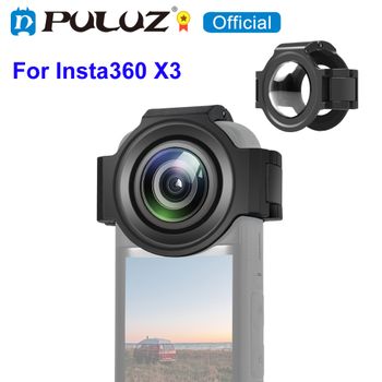 PULUZ para Insta360 X3 mejora de lente de vidrio óptico cubierta protectora para Insta360 X3 accesorios de cámara de movimiento panorámico