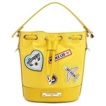 Nicole Lee Bolso de mano BOLSO CUBO CON PARCHES DE COLORES (AMARILLO) para mujer