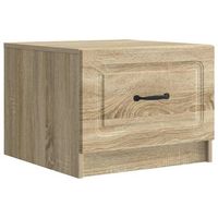 mesa de centro 49x50x37 cm madera - marron