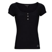guess camiseta es ss karlee jewel btn henley para mujer