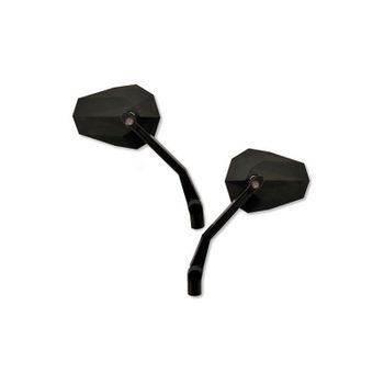 Espejo retrovisor Highsider Stealth X-2 par de intermitentes led negros