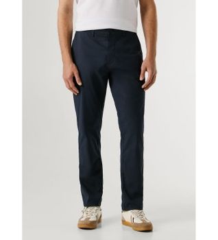 Pepe Jeans para hombre. PM2100073 Pantalón Slim Chino Poplin marino (28), Casual, Algodón