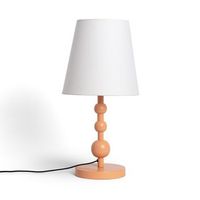 lampara de mesa metal nunda melocoton
