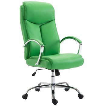 Silla De Oficina Xl Vaud Simil Cuero Verde 73x65x115 Cm Clp