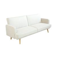 sofa cama de 3 plazas rene - color beige - homekit