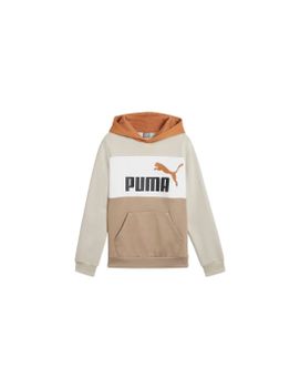 Sudadera Casual Puma Essentials Block Niño Beige
