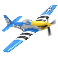 volantexrc mini mustang p-51d v2 epp envergadura de 400mm 24g 4ch 6-ejes giroscopio sistema de estabilizacion aerobacia