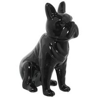 figura perro negro brillo