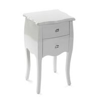 mesita de noche cagliari blanca madera de abeto 35 x 71 x 40 cm