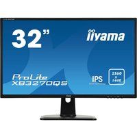 iiyama prolite xb3270qs-b1 quad hd 32r ips lcd monitor - black black