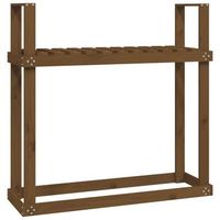 lenero de madera maciza pino marron miel 110x35x1085 cm vidaxl