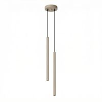 lampara colgantes taupe acero alt 118 cm