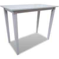 mesa alta de madera blanca vidaxl