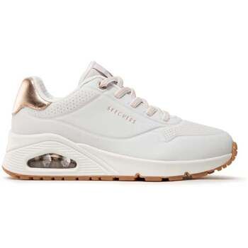 Skechers Zapatillas UNO-SHIMMER AWAY WHITE 155196/WHT para mujer