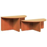 mesa de cafe 2 uds marron cera 79 x 395 x 40 cm vidaxl