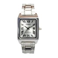 casio - reloj de cuarzo para mujer ltp-v007d-7b con caja y correa de acero inoxidable diseno rectangular clasico y perfil delgado de 75 mm