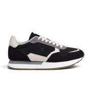 hackett london para hombre hms200125 zapatillas de ante vector device negro 43 plano serraje cordones casual