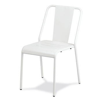 Silla Urban Blanca Para Jardín Y Exterior Romero Garden