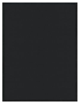 Alfombra infantil lavable Atami negro 100x200 cm