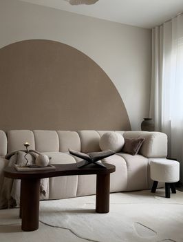 Papel pintado semicírculo de alta gama 200 g 250x150 cm 3 tiras