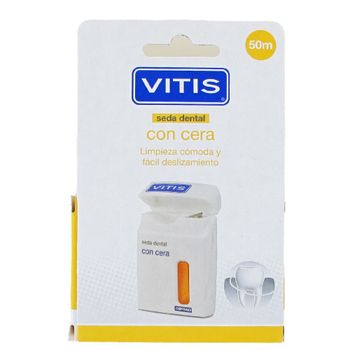 Dentaid Vitis Seda dental con cera 50 metros