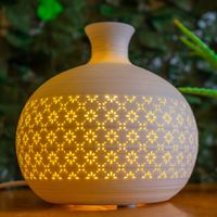 ceramic lamp round vase